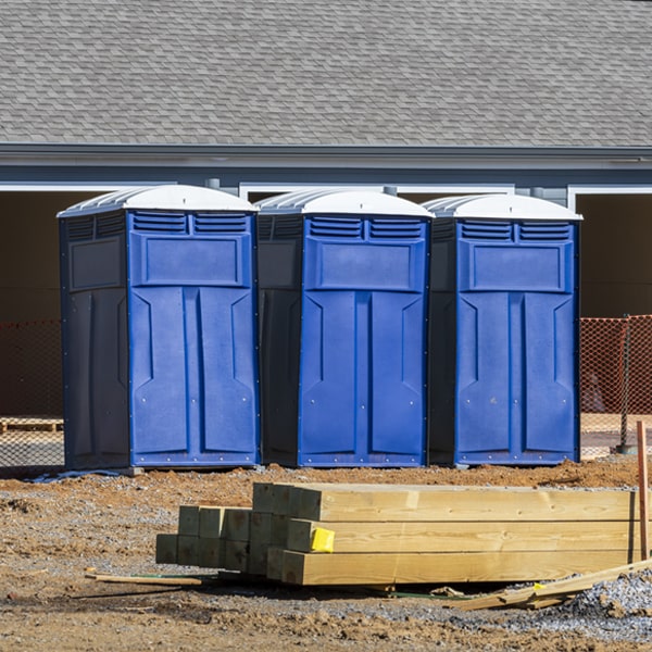 how can i report damages or issues with the portable toilets during my rental period in Raleigh